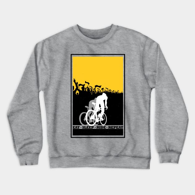 Eat Sleep Ride Repeat Crewneck Sweatshirt by SFDesignstudio